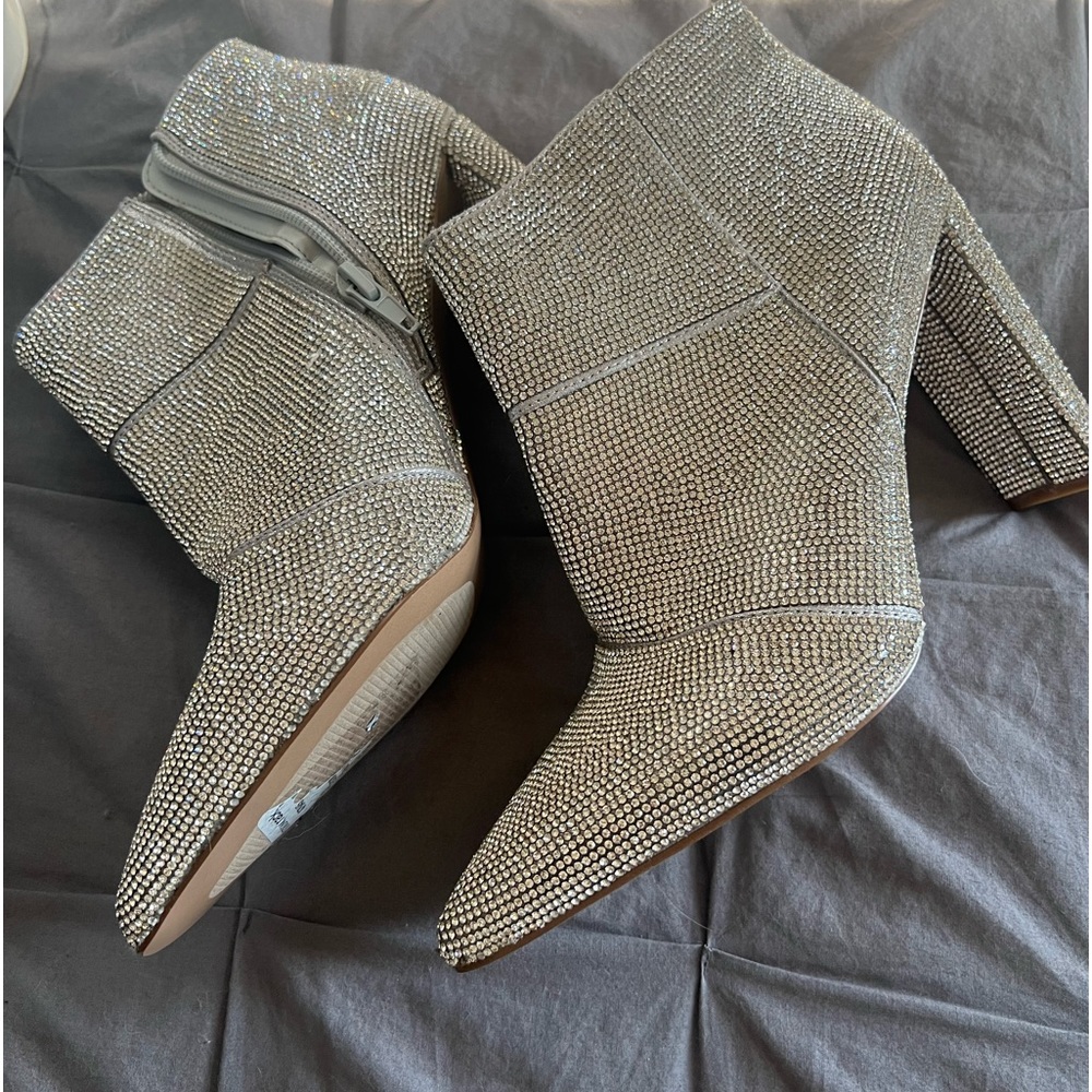 Steve Madden rhinestone booties